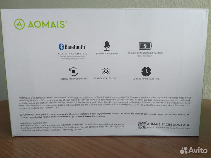 Колонка aomais Bluetooth, беспроводная