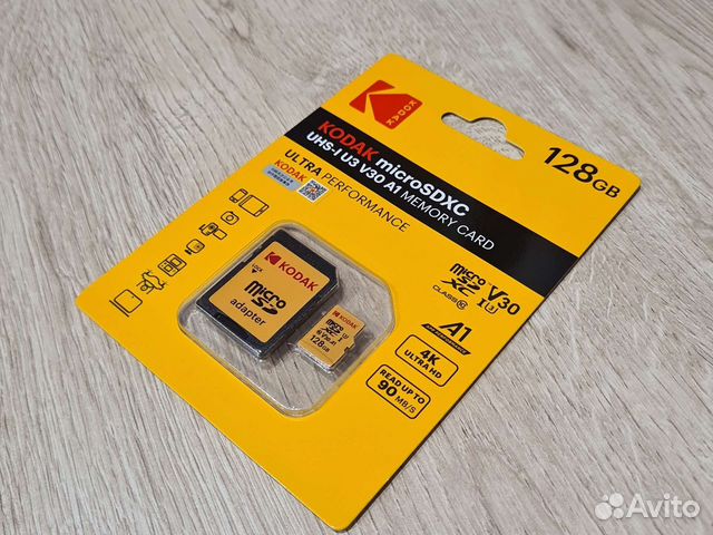 Карта памяти microSD Kodak 128Gb