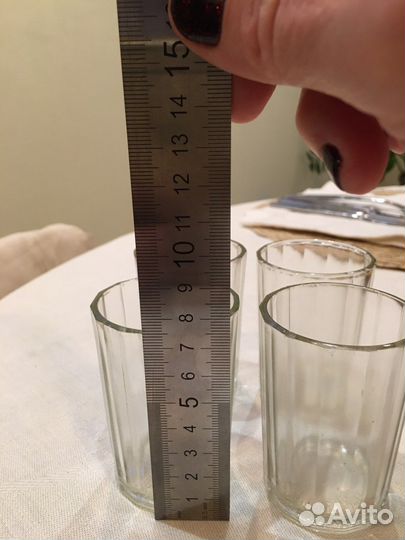 Рюмки стопки граненые 100гр СССР, клеймо октябрь