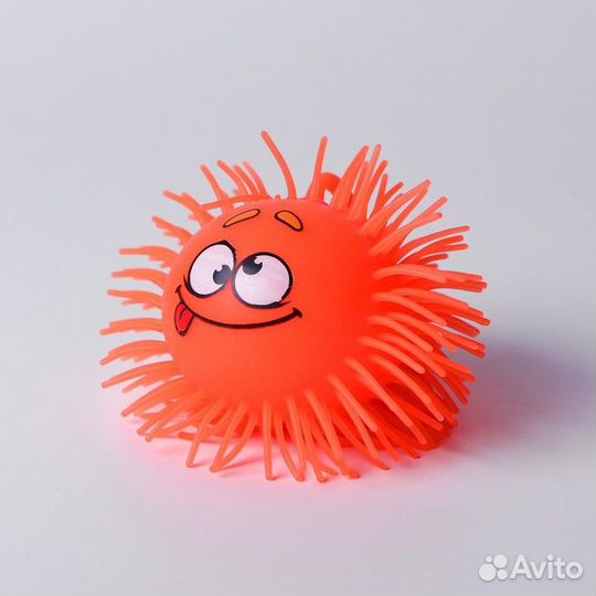 Ёжка «Филя», резиновый, световой, цвета микс, d9 с