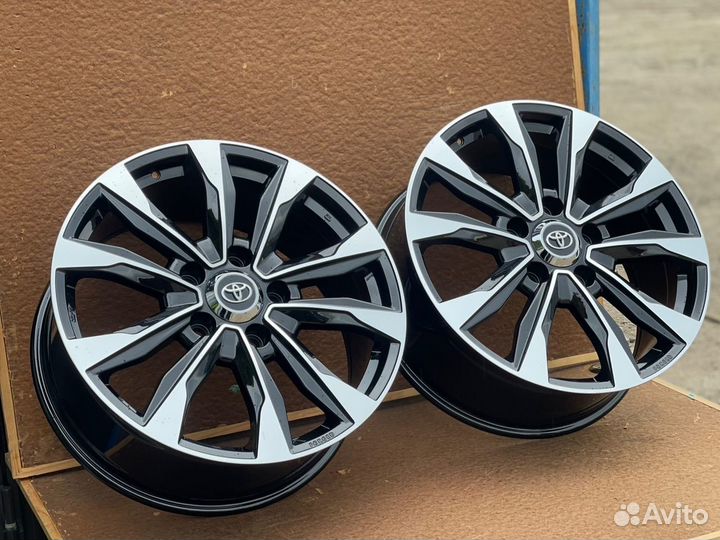 Диски для Toyota Lexus R21 черные с полировкой