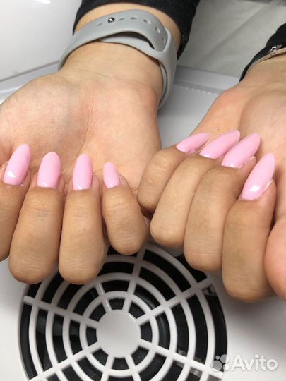 Модель на наращивание, маникюр