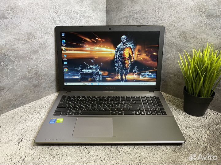 Игровой ноутбук asus 2 видеокарты/8 gb