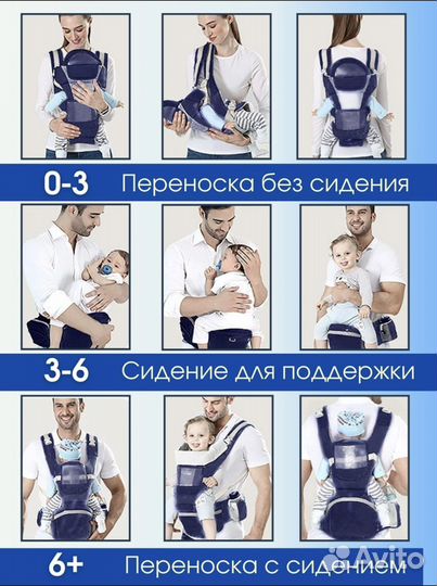Эргорюкзак для новорожденных (кенгуру)