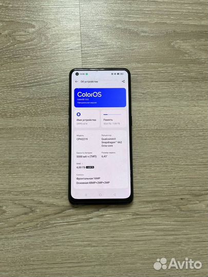 OPPO A74, 8/128 ГБ