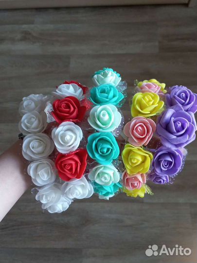 Ободок с цветами