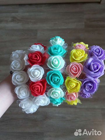 Ободок с цветами