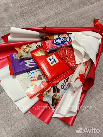 Сладкий букет из конфет
