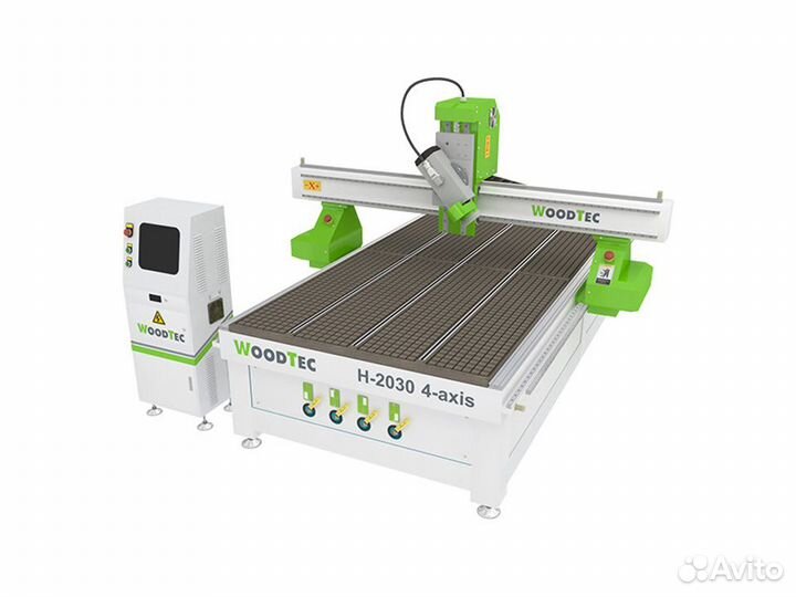 Фрезерно-гравировальный станок с чпу H 2030 4-axis