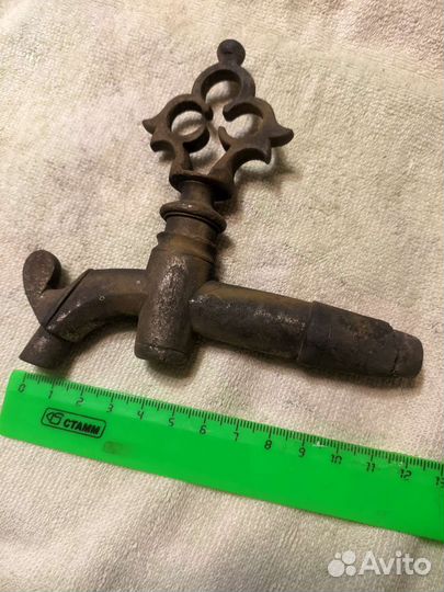 Краник от самовара, старинный, латунь