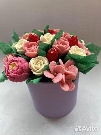 Букет из шоколадных цветов