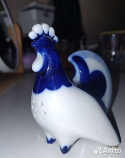 Винтажная солонка петушок