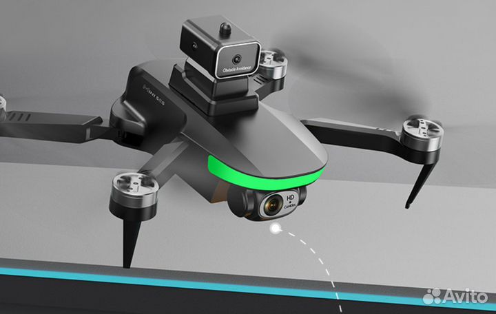 Дрон S5S камера 4K GPS обход препятствий + 3 акб
