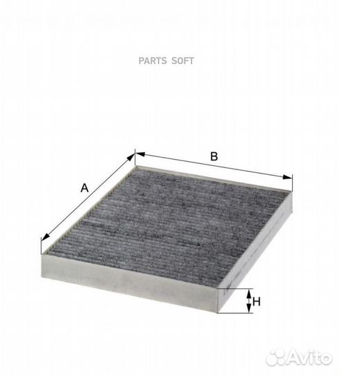 Hengst filter E1910LC E1910LC фильтр салона угольн