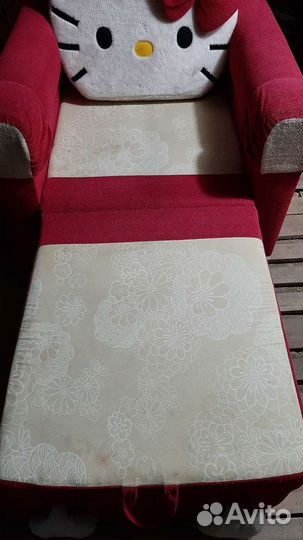 Детское раскладное кресло Hello kitty
