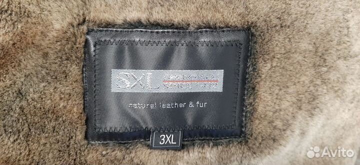 Дубленка мужская длинная SXL shengxilu