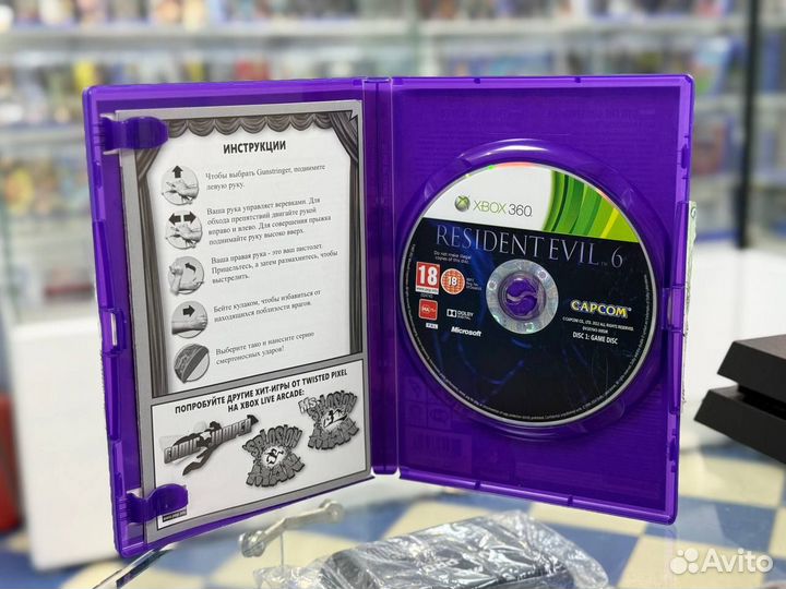 Xbox 360 - Resident Evil 6 Б/У (Русские субтитры)