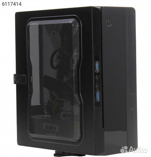 Корпус Powerman EQ101BK SFF 200Вт чёрный, 6117414