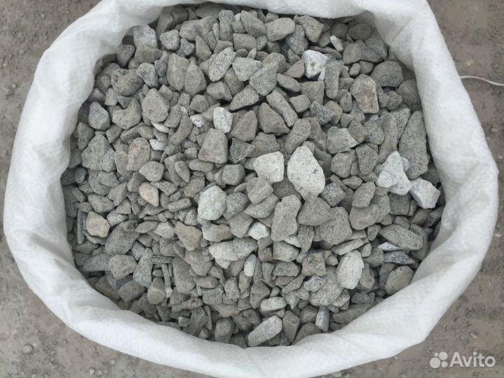 Гравий в мешках