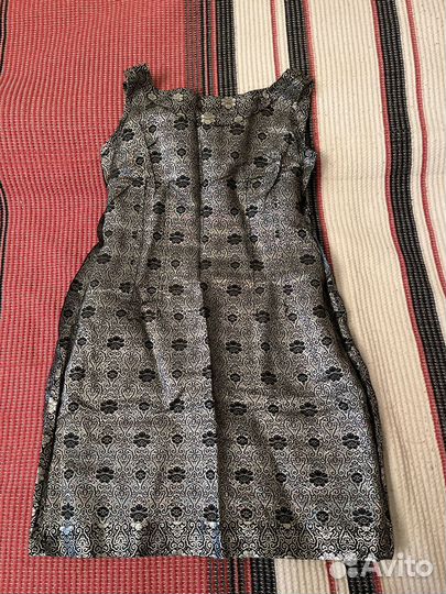 Винтажное платье из парчи