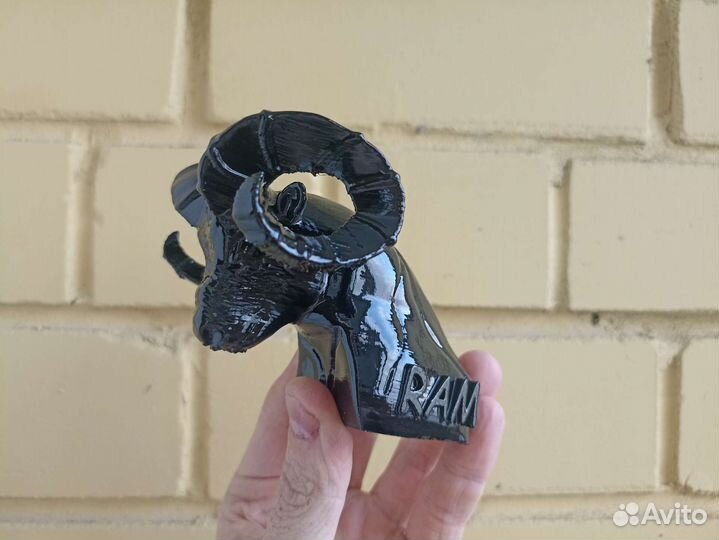 Баран RAM на капот авто (Эмблема Dodge)