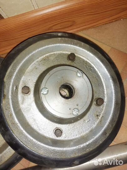 Силовые колёса с осью на 2х подшипниках