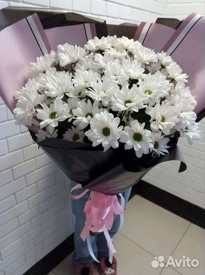 Букет цветов из хризантем