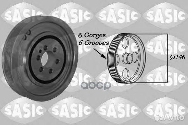 Шкив коленвала fiat bravo 2156041 Sasic