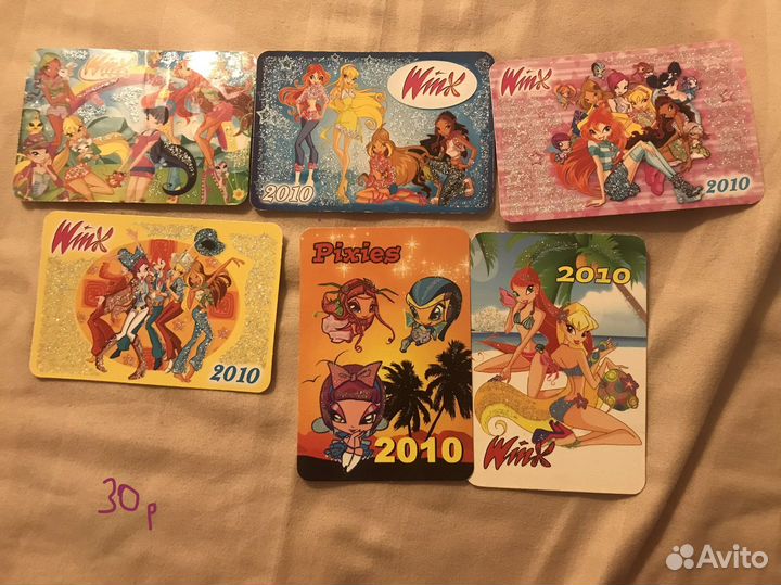 Винкс карточки и фигурки из киндеров