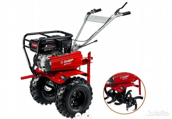 Мотоблок бензиновый мту-450 (усиленный с понижающе