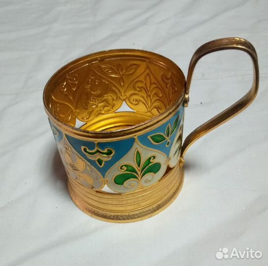 Подстаканник СССР эмаль алюминий клеймо отправлю