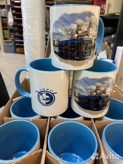 Промо чашки с лого для мероприятий