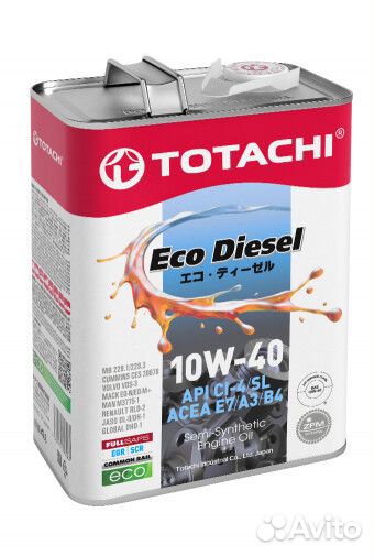 Моторное масло Totachi Eco Diesel 10W-40 полусинте