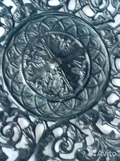 Антикварная тарелка литье касли