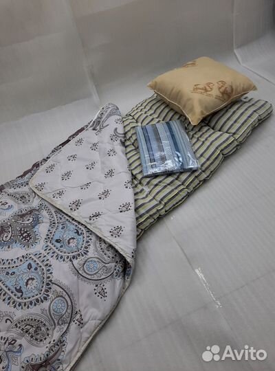 Набор 3в1: матрас, подушка, одеяло