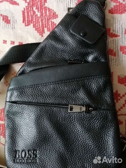 Сумка(муж. Нат. Кожа. 4кармана +внутр.)