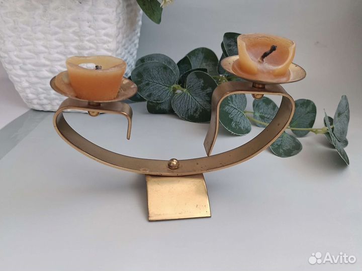 Подсвечник латунь СССР