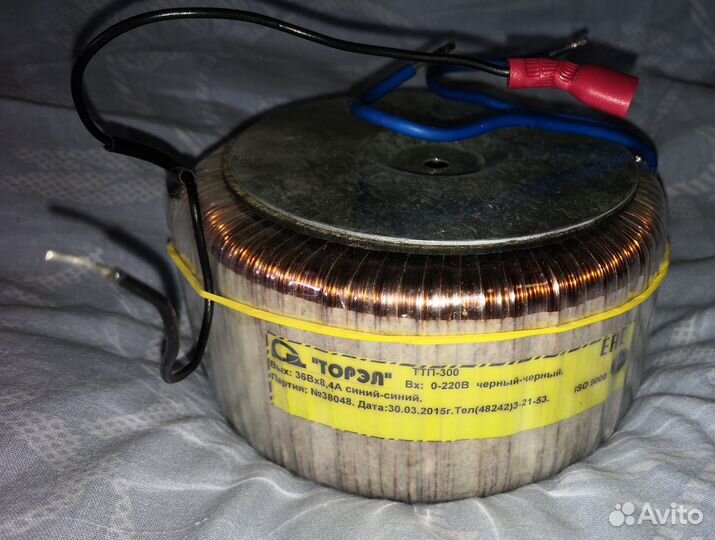 Трансформатор тороидальный ттп-300 36В