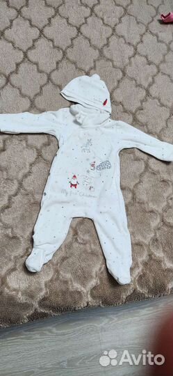 Комбинезон (слим)с шапочкой на новый год 3- 6 мес
