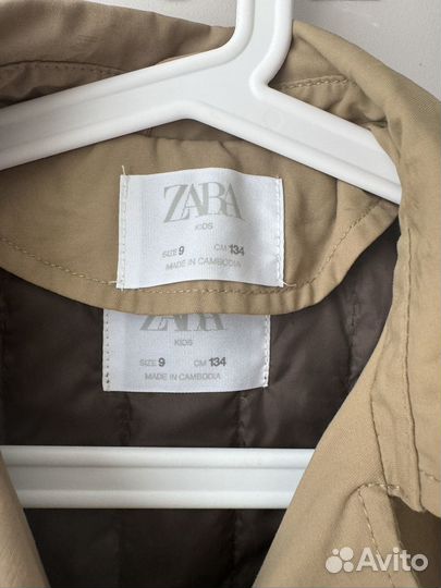 Тренч детский zara