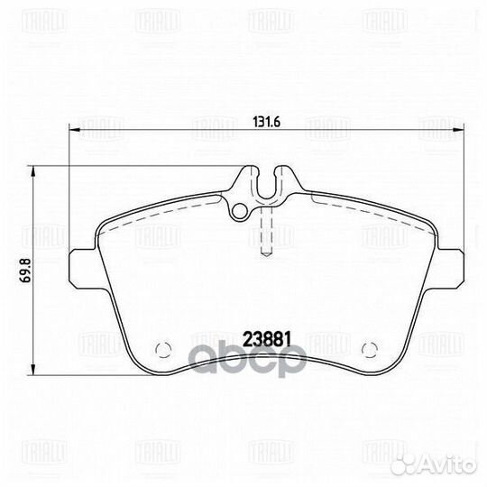 Колодки тормозные mercedes A-class W169/B-class