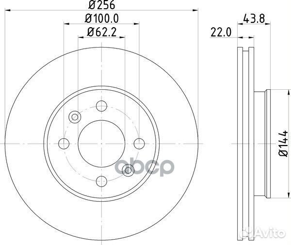 Диск тормозной перед ND6031K nisshinbo