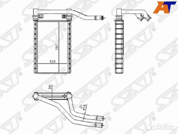 Радиатор отопителя салона suzuki SX4