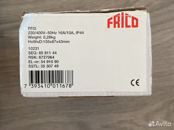 Frico RTI2 2-х ступенчатый электронный термостат