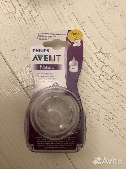 Новые Соски,пустышки Philips Avent, Natural, 2шт
