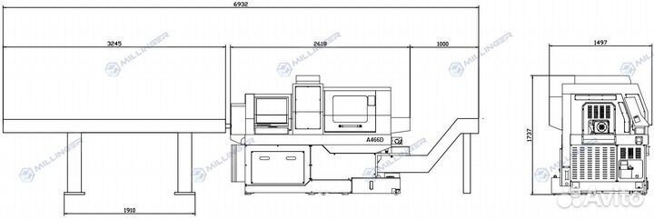 Прутковый автомат продольного точения jsway A466D