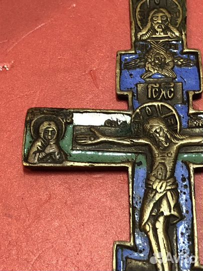Старинный Поморский Крест. Эмали