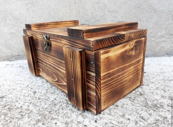 Коробка подарочная деревянная