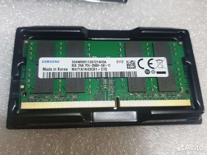 Оперативная память DDR 4 Samsung 8 Gb PC-2666