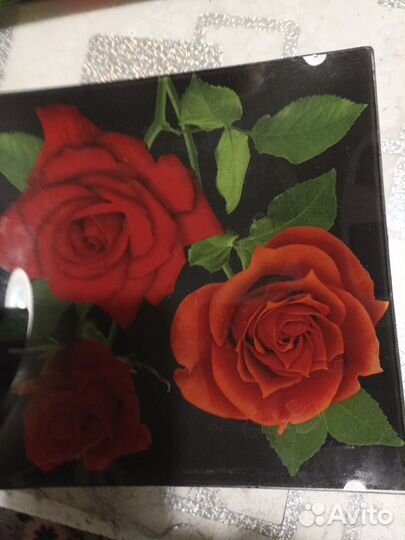 Набор тарелок новый,стекло